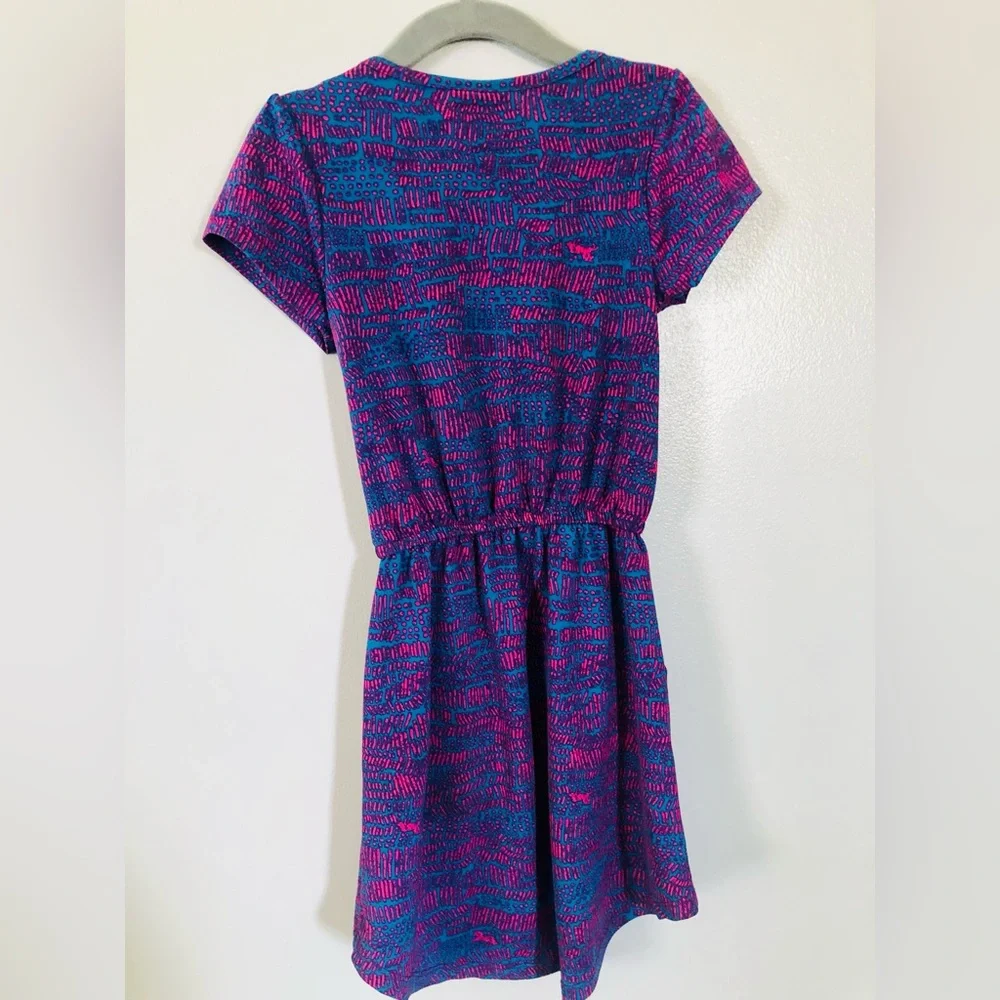 LuLaRoe 4T Purple Toddler Shortsleeved Dress - Picture 4 of 4